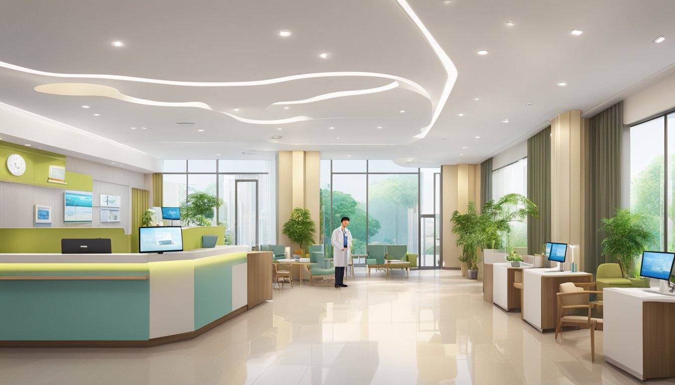 CarePlus Vietnam: A modern medical facility with a welcoming reception area, comfortable waiting rooms, and state-of-the-art equipment