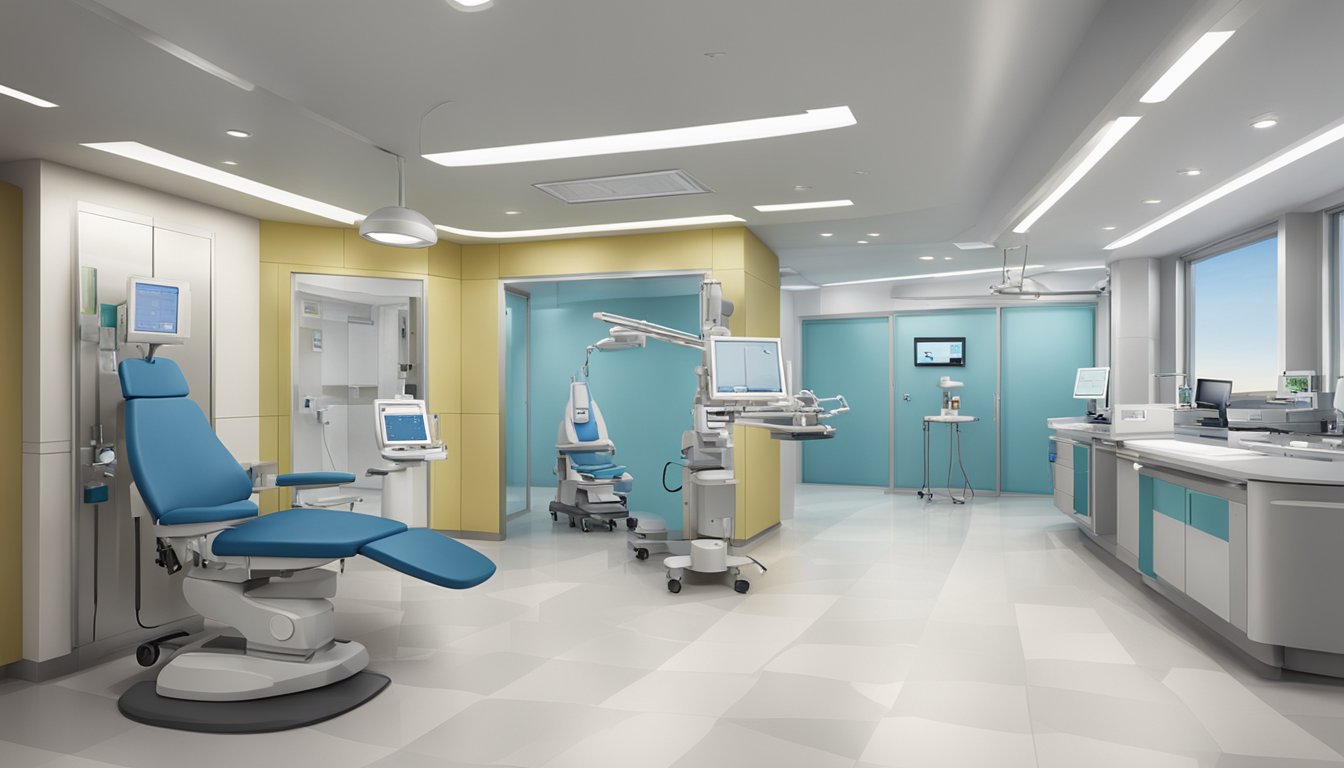 The ACE Specialist Surgery & Endoscopy Centre features modern medical equipment and a clean, professional environment