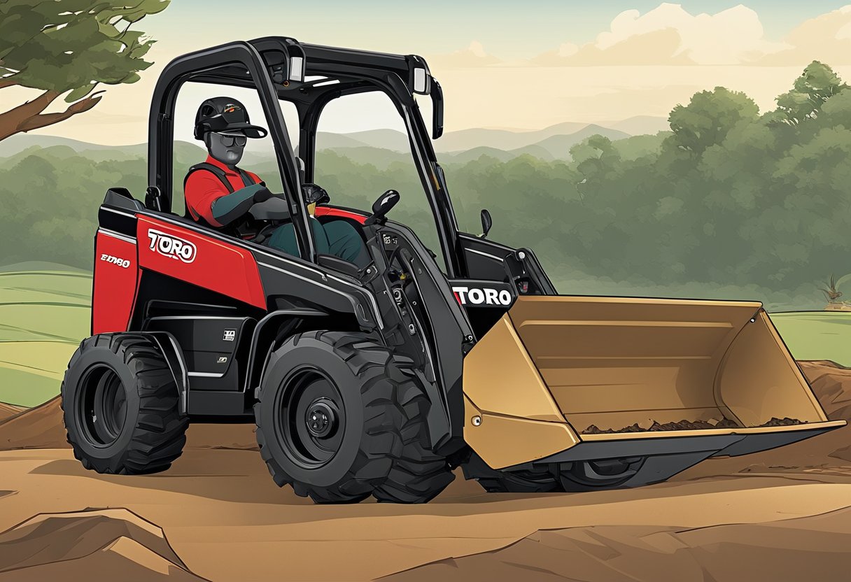 The Toro Dingo TX427 is a compact utility loader with a powerful engine and durable construction. It features a rugged design and versatile specifications for various landscaping and construction tasks