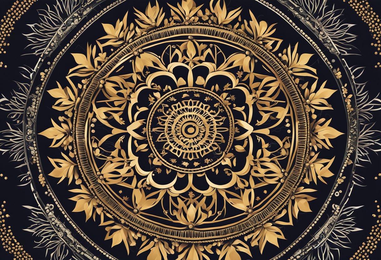 A detailed mandala design with creative ideas for custom t-shirt designs