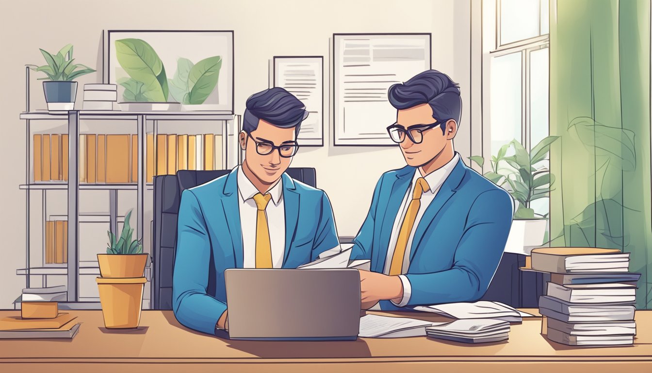 A business owner submits loan application online. Bank officer reviews and approves the application