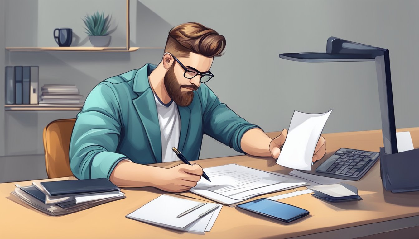 A person submits documents online, receives approval email, and signs contract digitally