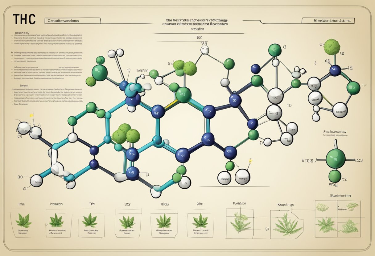 The chemical structure and classification of THC is depicted in a scientific diagram