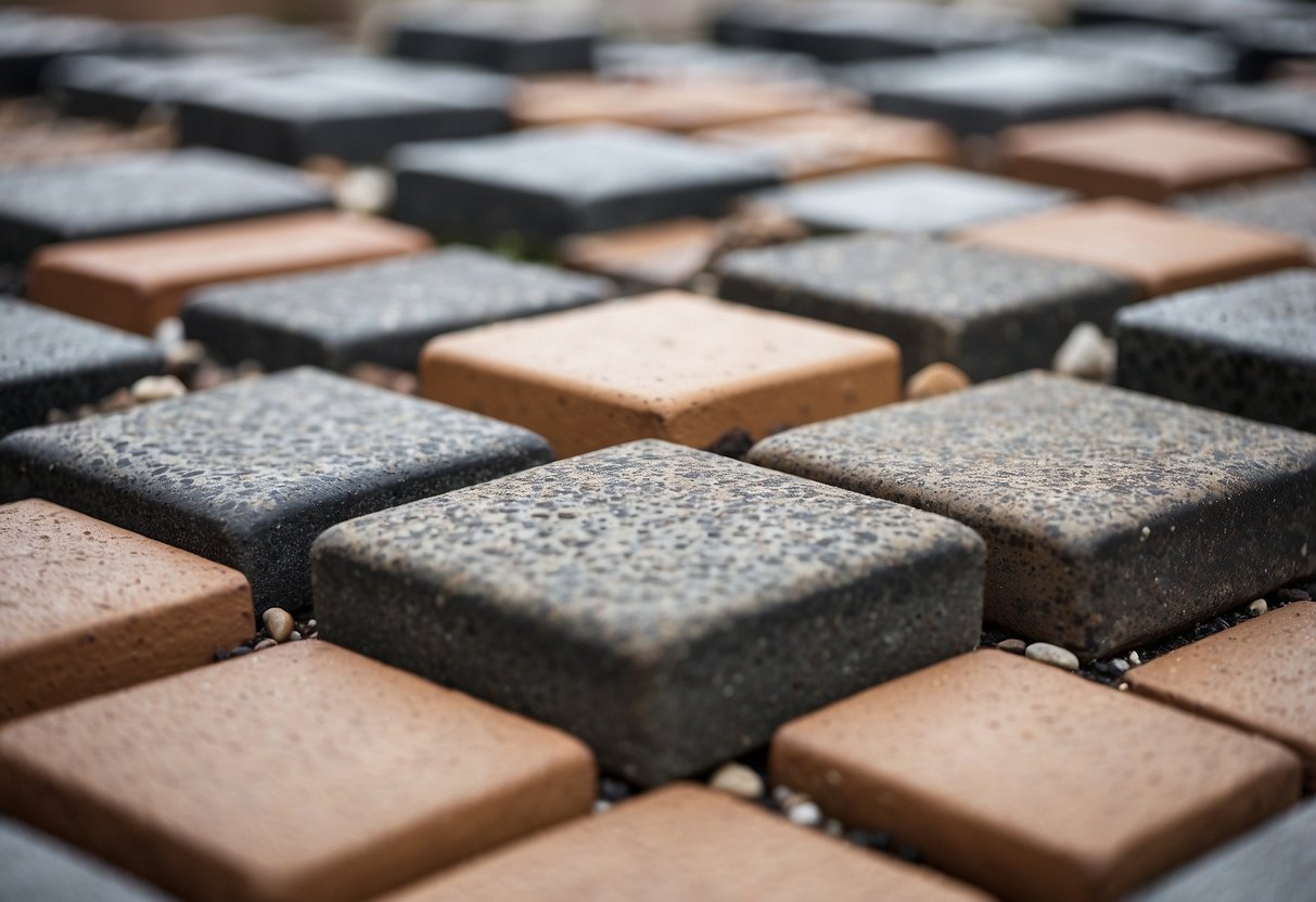 Pavers laid on unstable ground, causing shifting and cracking. Poor drainage leads to water pooling. Incorrect base materials used, such as sand instead of gravel