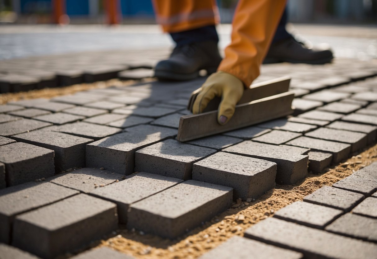 A layer of compacted base material supports paver load and traffic. Proper construction and installation practices are crucial