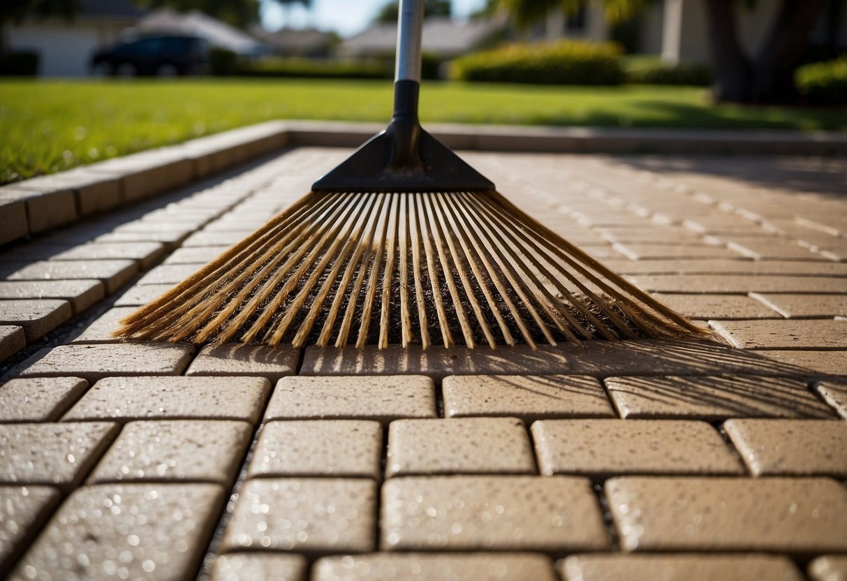 A sunny day in Fort Myers, pavers gleam with regular maintenance. Sweeping, washing, and sealing keep them looking new and prevent damage