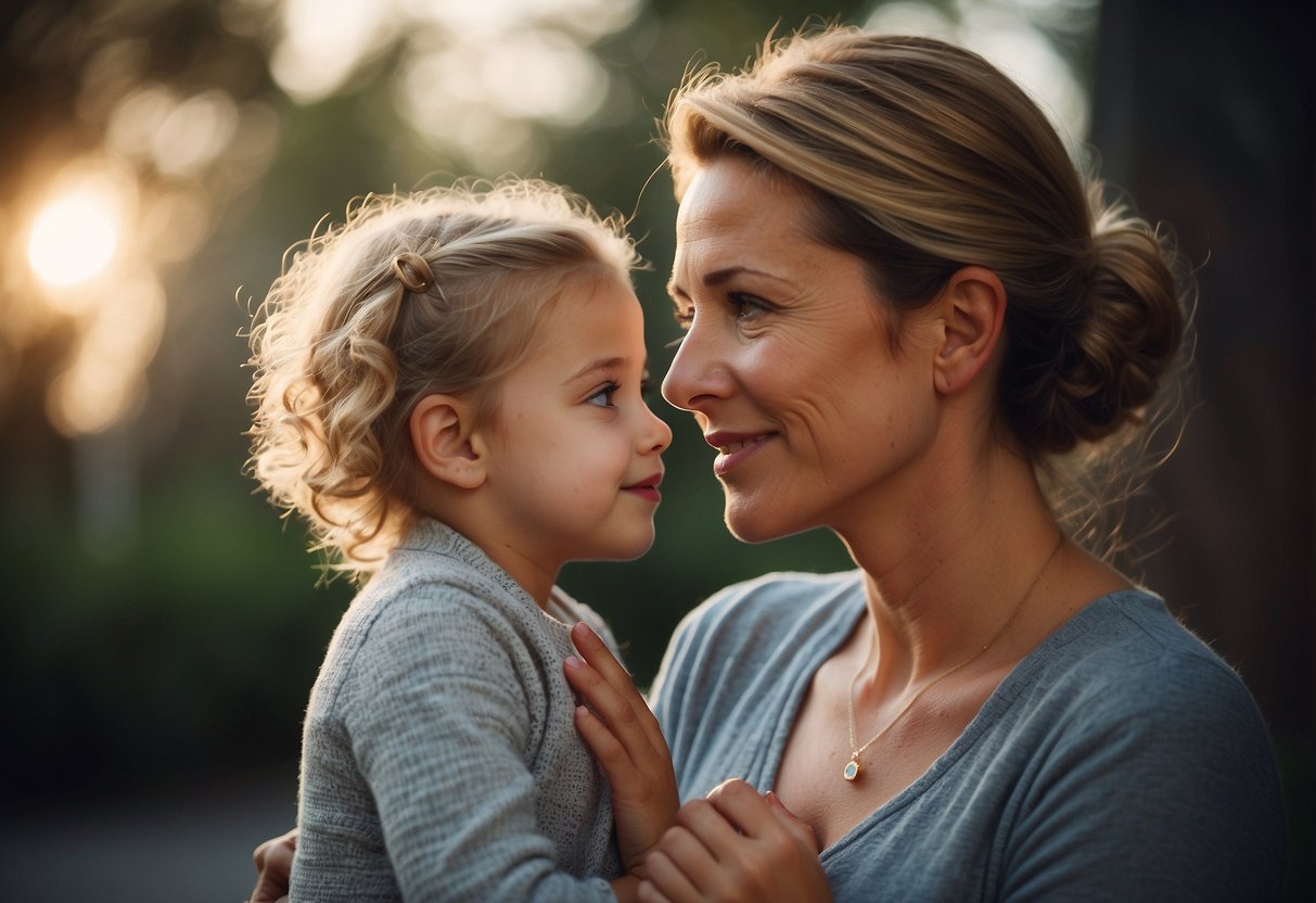 A mother gazes lovingly at her daughter, whispering, "Never forget how special you are" - Sister Emma