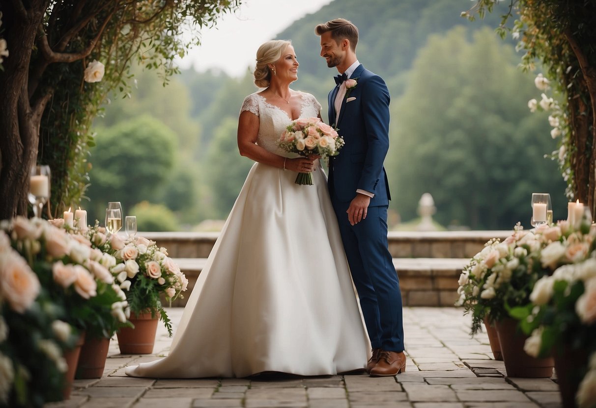 A mother stands before her son on his wedding day, expressing her love and pride in him. She tells him, "I love you so much and I'm incredibly proud of the man you've become."