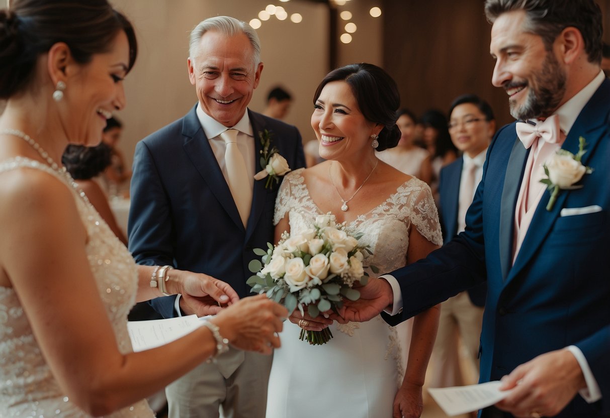 The groom's parents handle wedding expenses and support their son in planning the ceremony