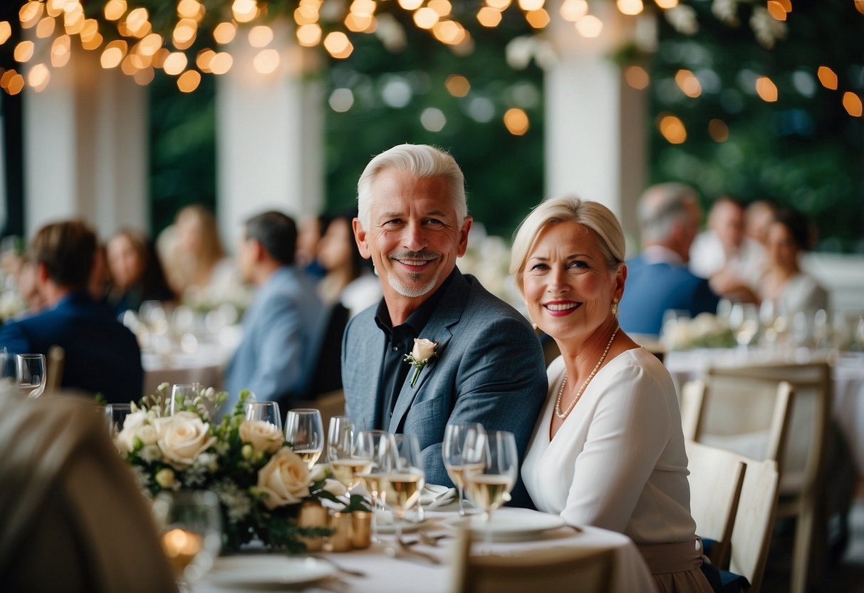 The groom's parents are hosting the rehearsal dinner. They are responsible for arranging the venue, catering, and inviting guests