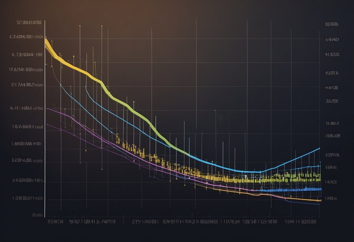 A graph showing wedding cancellation rates over time, with a clear upward trend