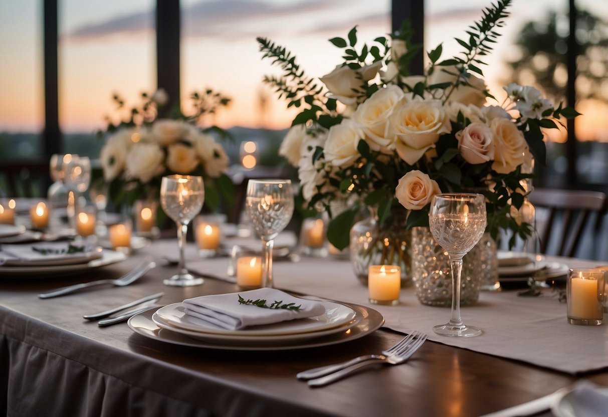 A table with a budget breakdown, highlighting venue costs as a top priority for a budget-friendly wedding