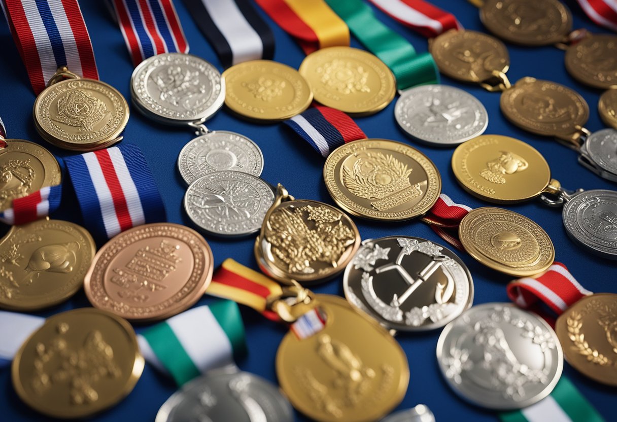 Olympic medals and awards being inspected and taxed by the Federal Revenue