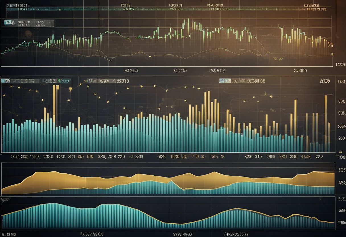 A graph showing the growth of Luxembourg's investment fund industry, with a timeline and percentage market share data