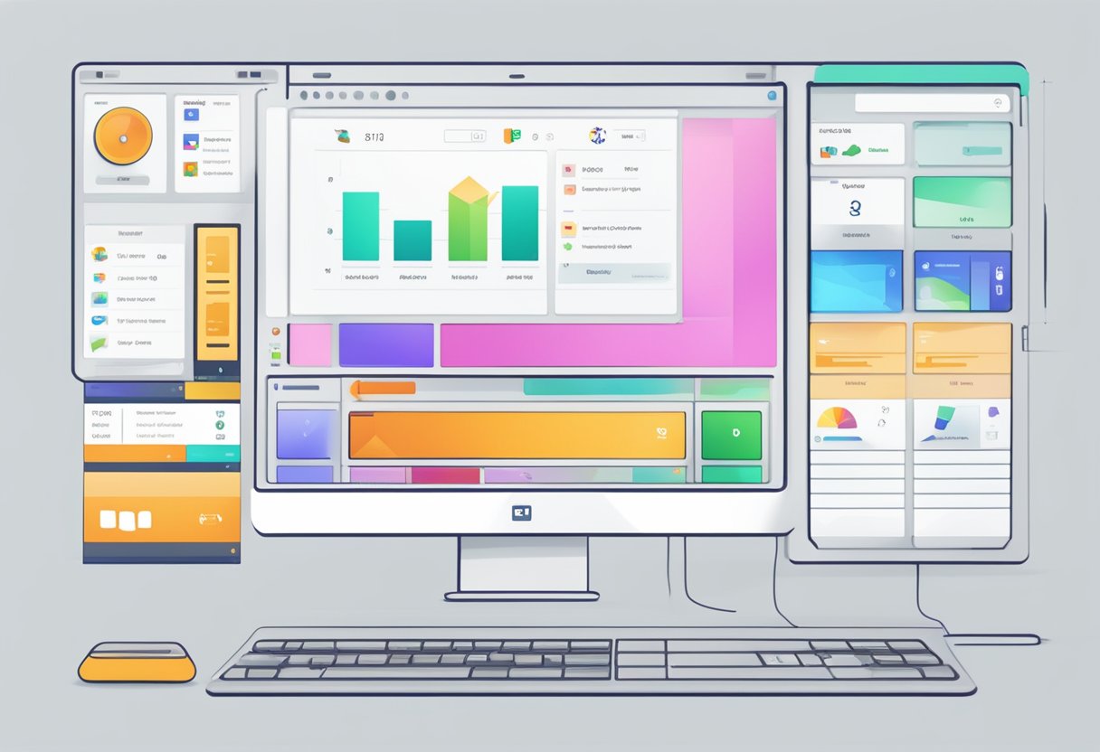 A computer screen with 3uTools UI displayed, icons and buttons arranged in an organized layout, with clear labels and navigation options