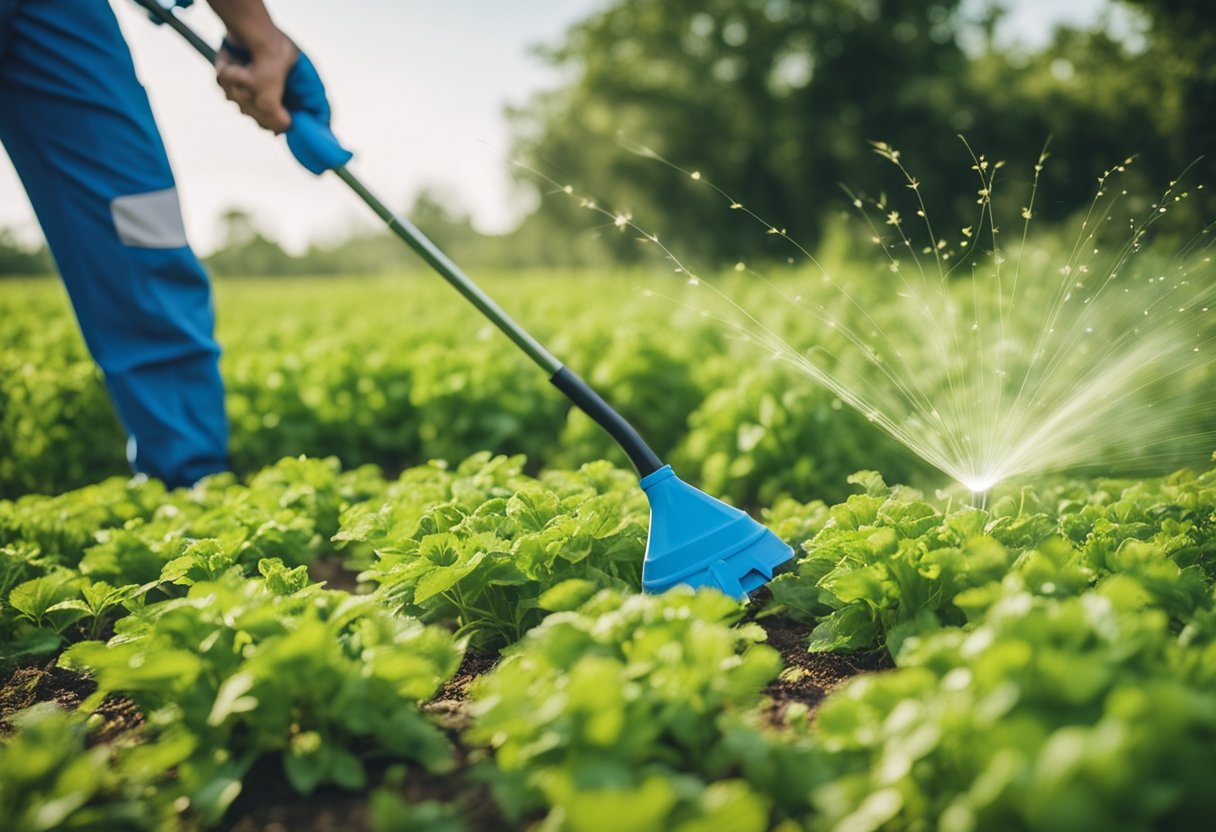 Adblue being applied to farmland and gardens to combat weeds and maintain healthy lawns