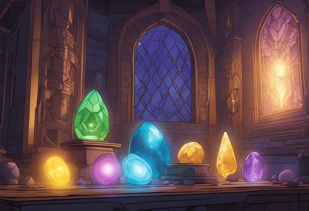 The Infinity Stones glow in a mysterious chamber, while Gamora's absence leaves a haunting void