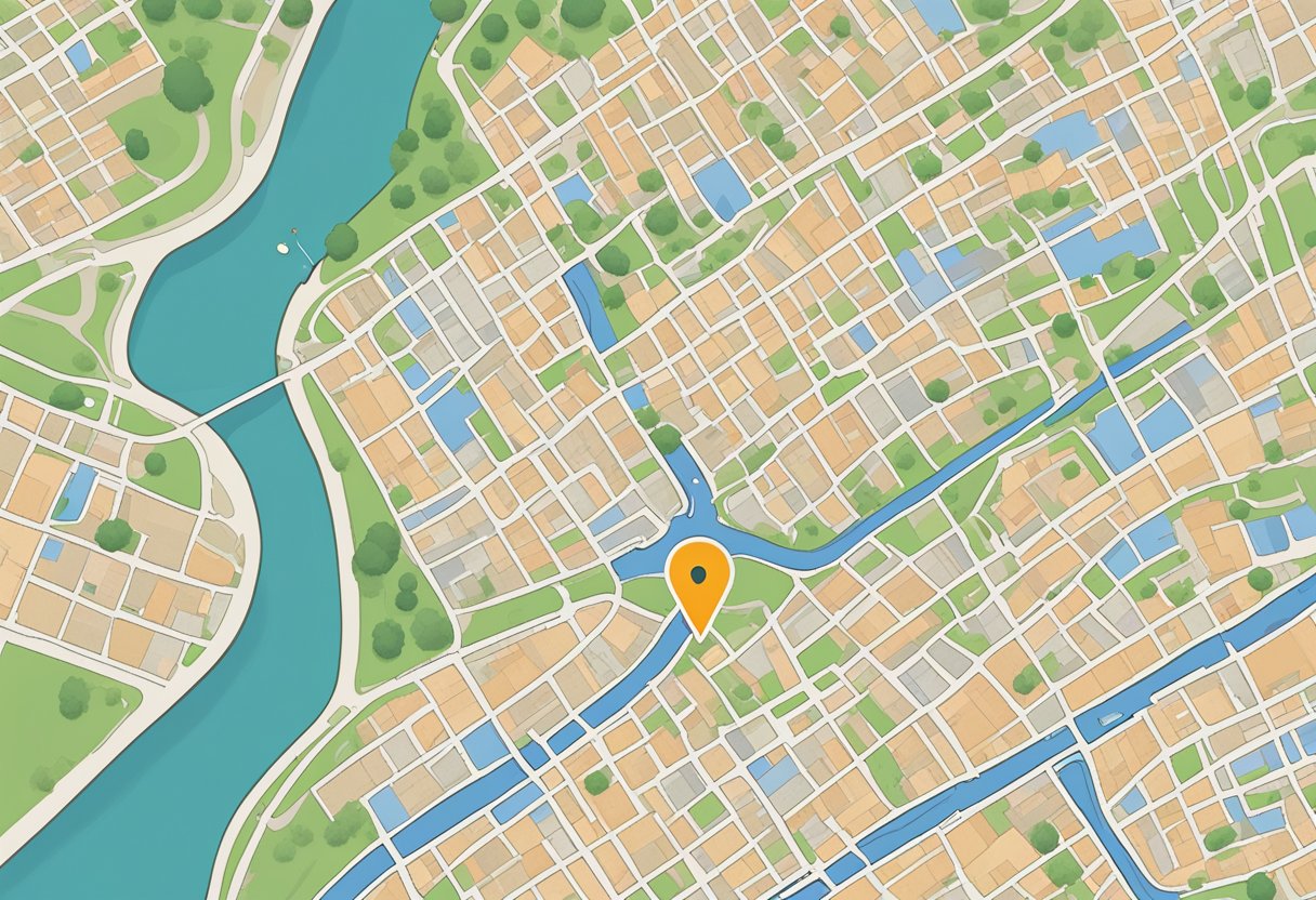 An iPhone being located on a map through the iCloud Find My iPhone feature