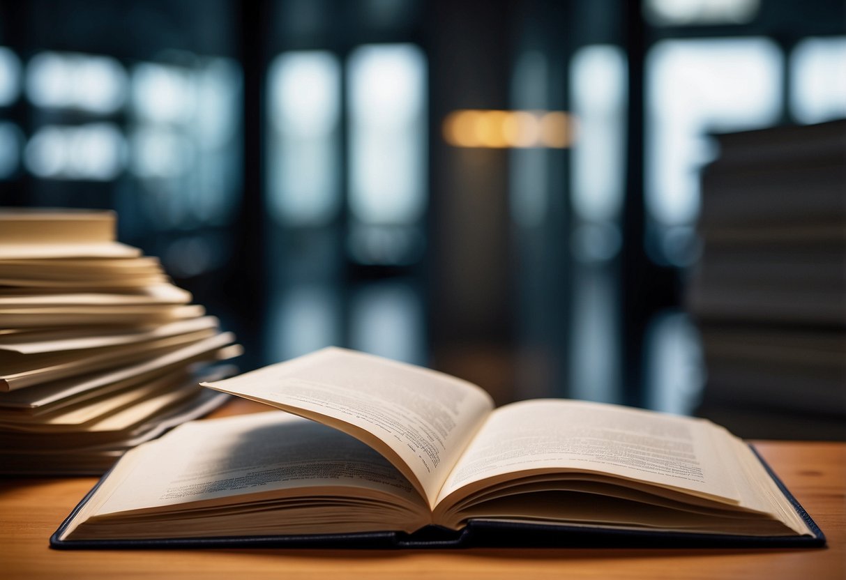 An open book displaying the Index INSEE BT43 with a stack of public procurement documents in the background