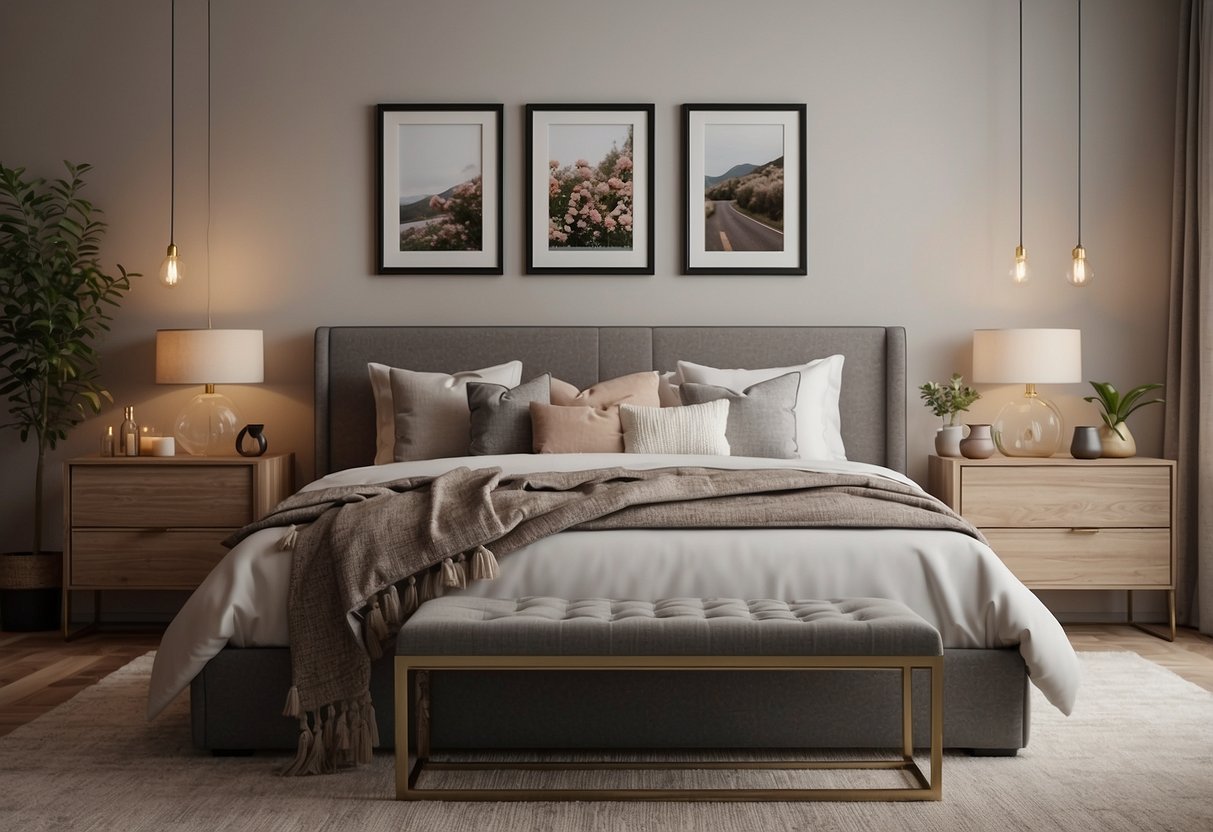 30 Modern Master Bedroom Decor Ideas You'll Love Too 21 The modern master bedroom is adorned with framed family photos, adding a personal touch to the decor