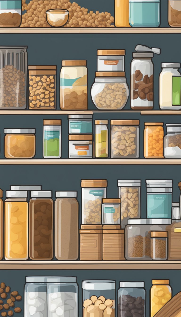 A pantry filled with healthy dog food, raw bones, and supplements. A shopping list for essentials like a crate, toys, and grooming supplies