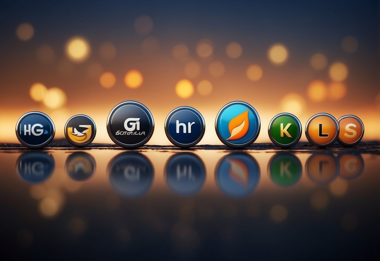 A lineup of top web hosting logos: Hostinger, SiteGround, HostGator, Locaweb, KingHost