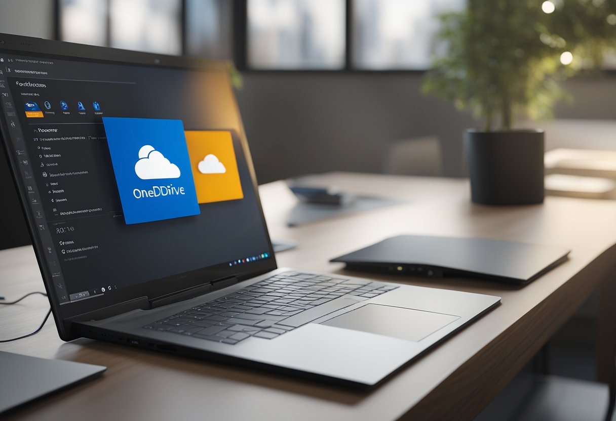 Uno schermo di computer che mostra il logo di OneDrive e l'opzione per mapparlo come unità di rete, con un cursore che passa sopra il pulsante