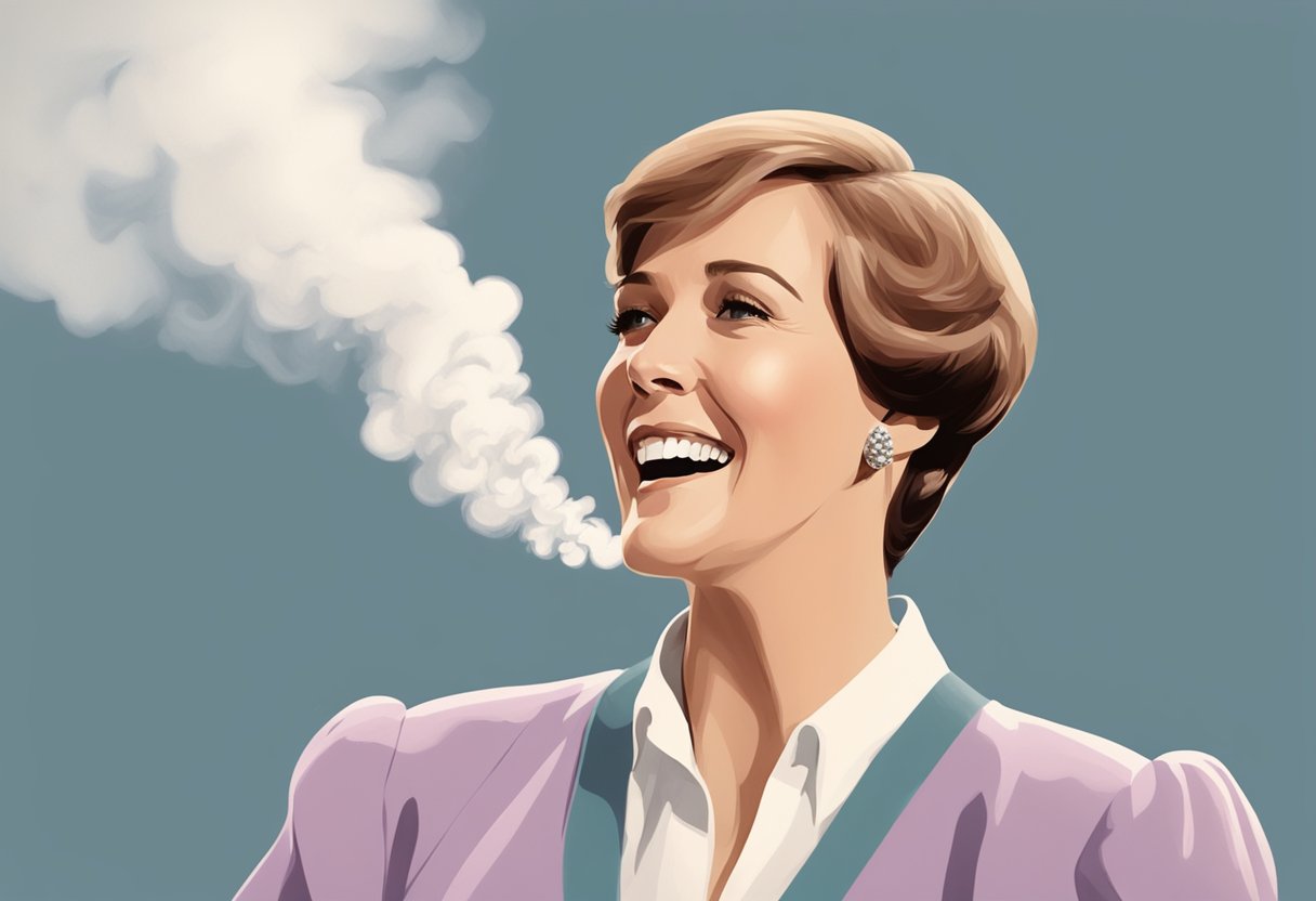 Julie Andrews' voice disappeared in a puff of smoke