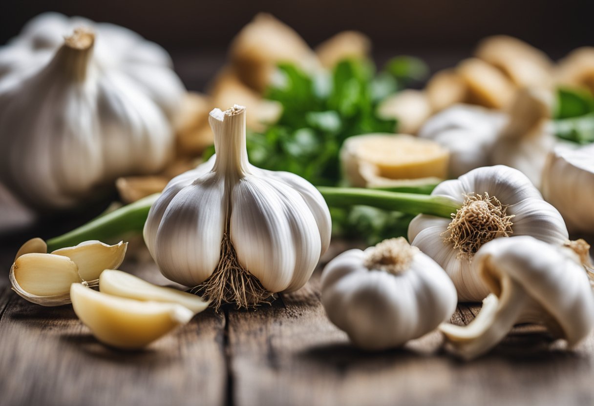 A person experiencing symptoms of garlic poisoning: nausea, vomiting, stomach pain, diarrhea, and dizziness