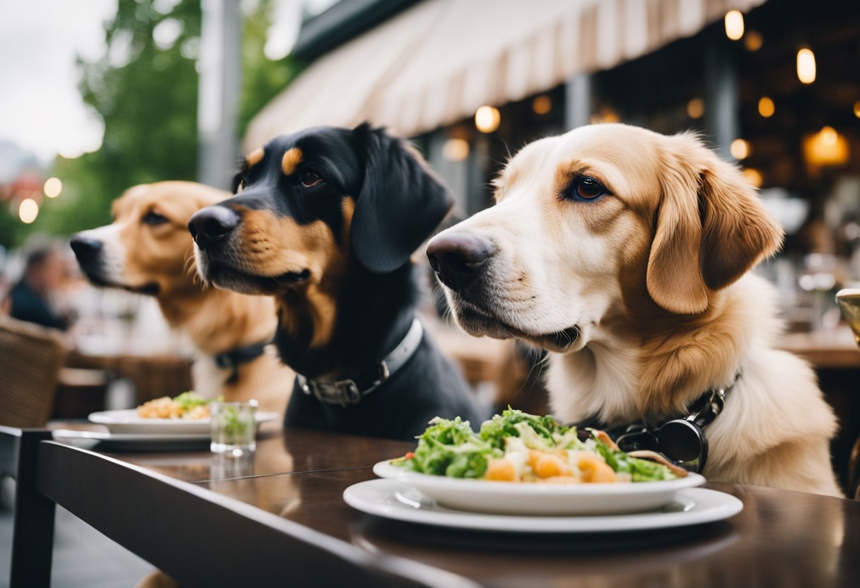 Dogs dining on patios at top Portland restaurants