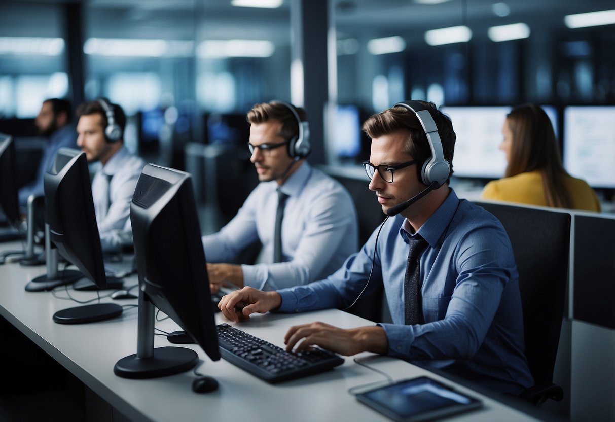 An AI system analyzes call center data, improving workforce management