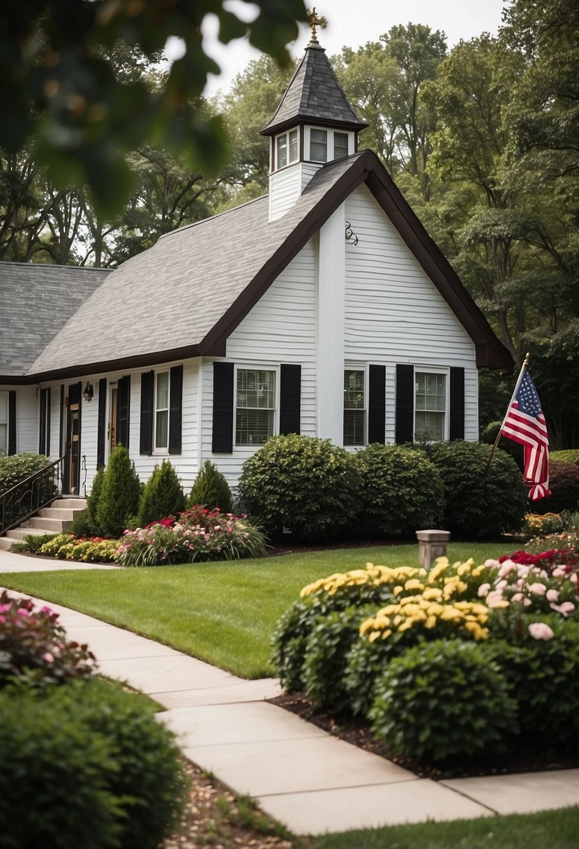 A funeral home in Tecumseh, Michigan with a peaceful garden and a serene chapel