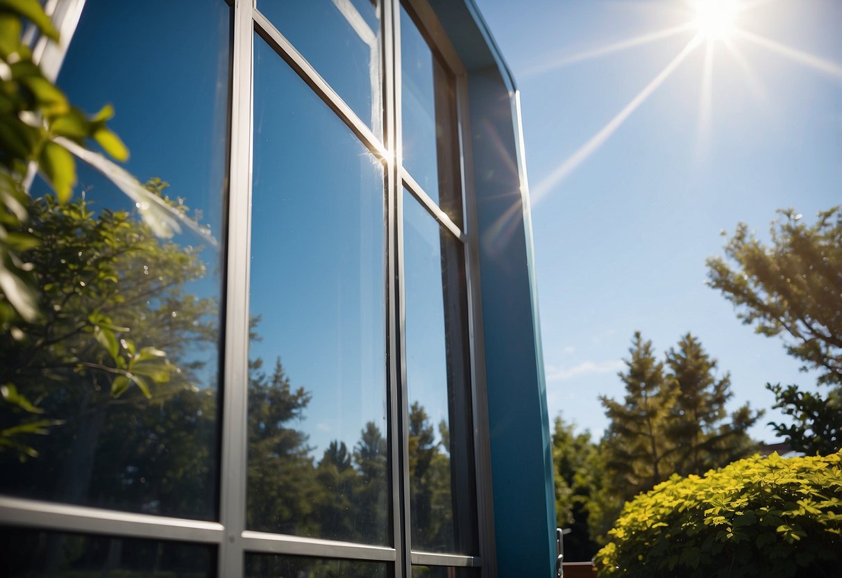 A clear blue sky with clean, fresh air. A modern ductless heating system provides comfort and promotes good health