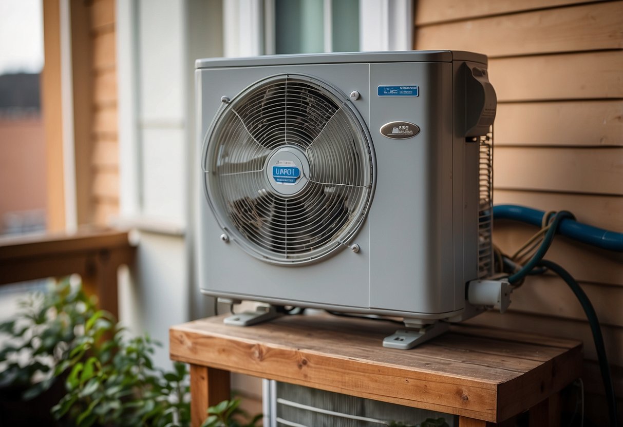 A ductless heating system consists of an outdoor unit connected to one or more indoor units via refrigerant lines. The indoor units typically include a fan, a heating coil, and a filter