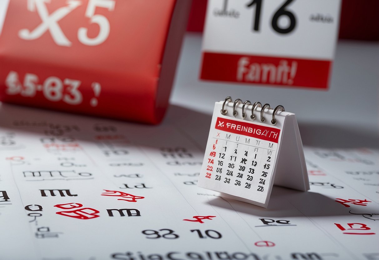 A calendar with a big red X over the number 35. Surrounding it are various pregnancy-related myths crossed out with a bold "Debunked!" stamp