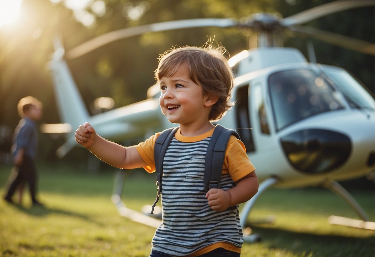 A child surrounded by different parenting styles: authoritarian, permissive, neglectful, helicopter, tiger, attachment, and free-range