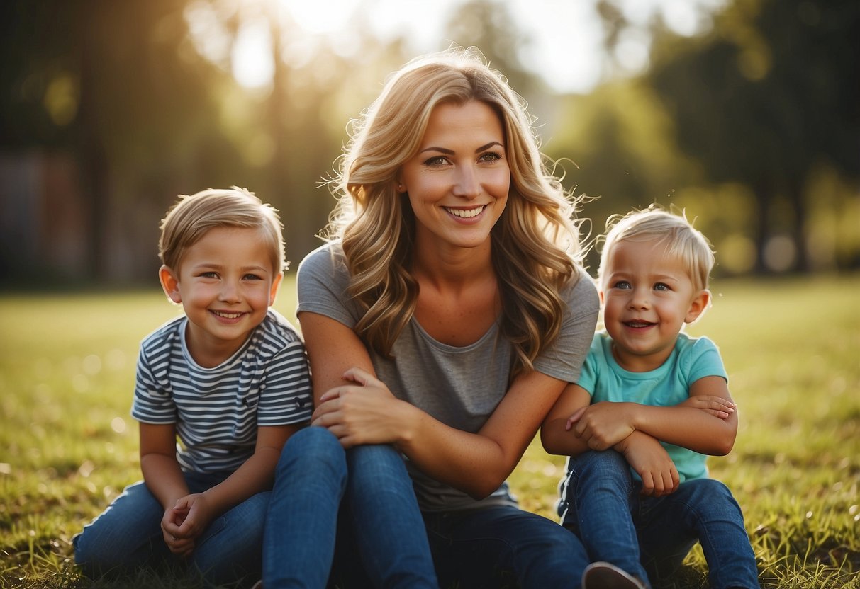 A child surrounded by various parenting styles, each impacting their development differently - authoritative, permissive, authoritarian, etc