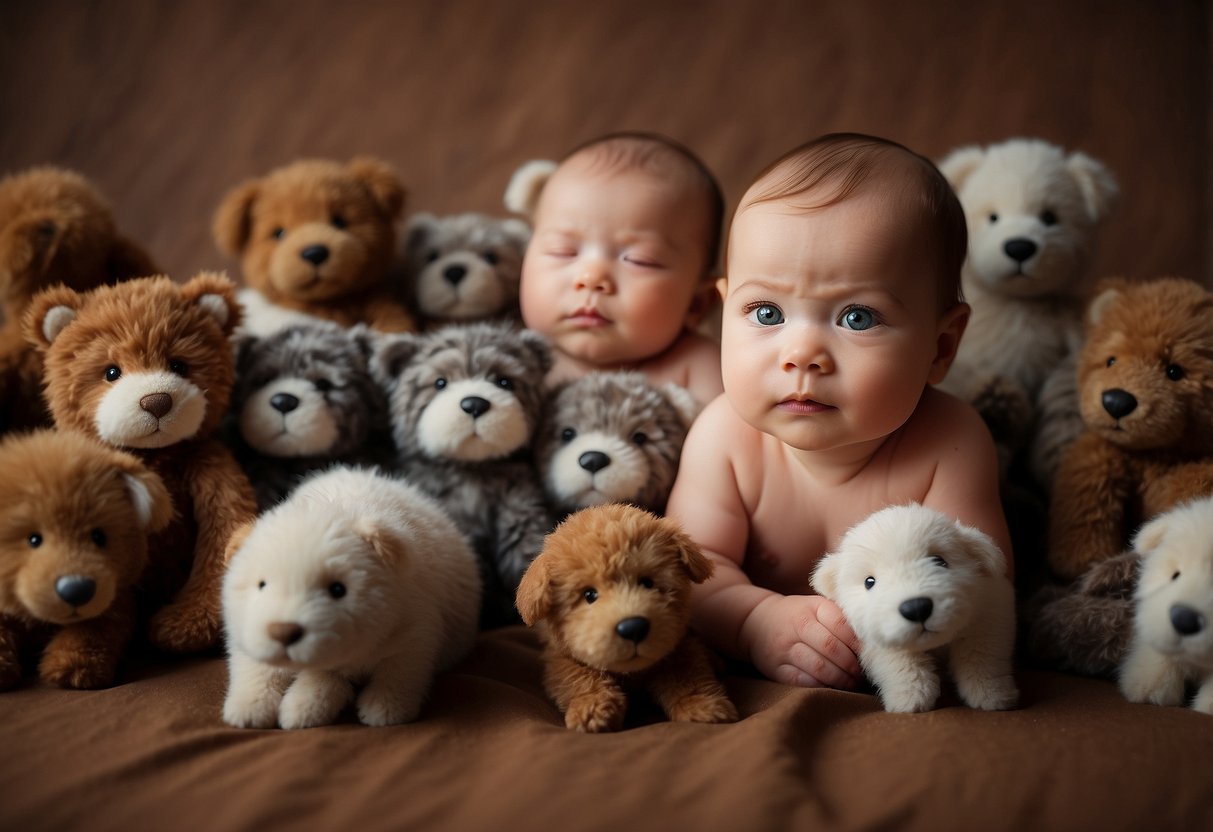 Newborns gaze intensely, grasp objects, startle easily, make jerky movements, and suck reflexively