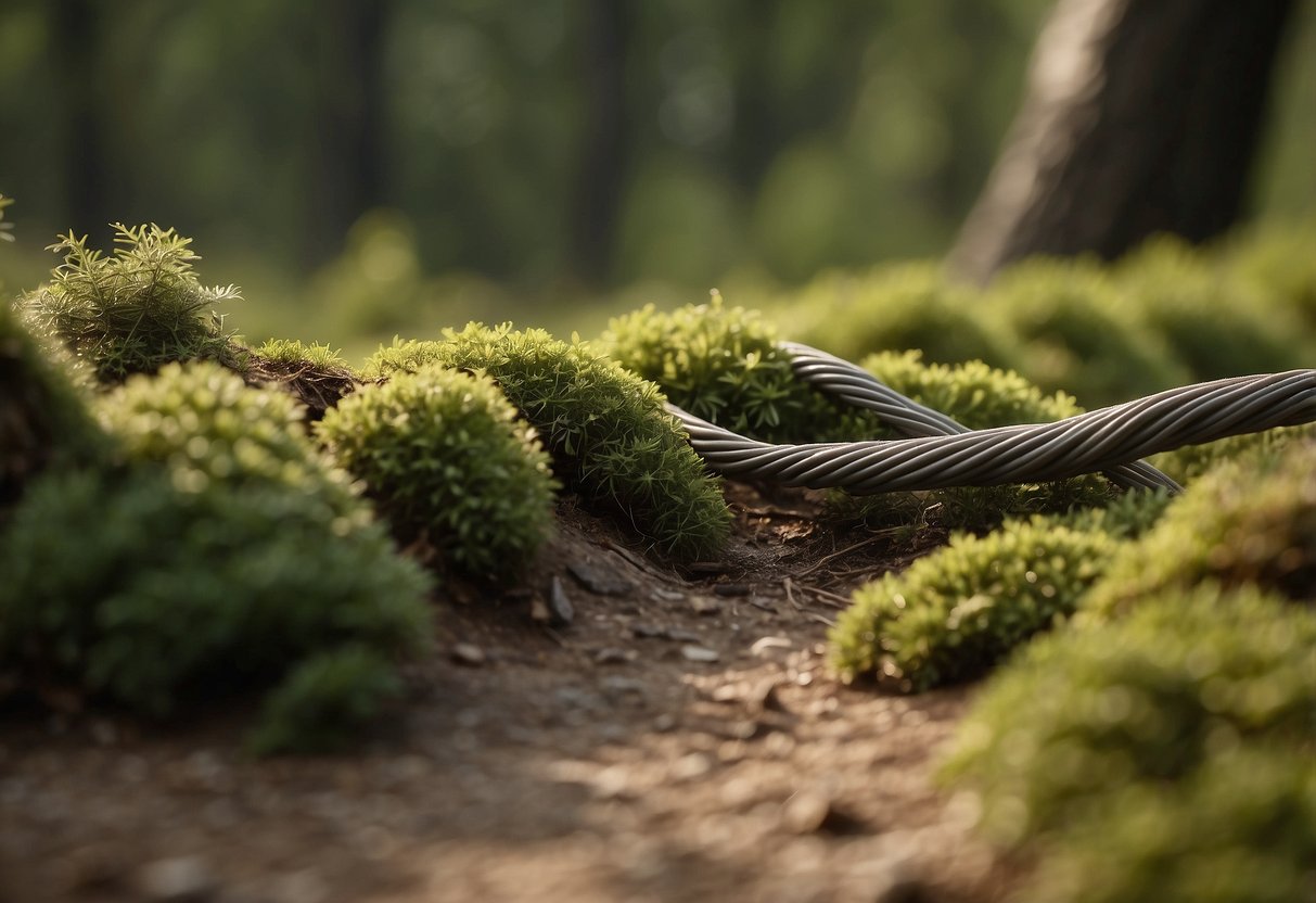 A cord stump is laid out to air dry on a clean surface