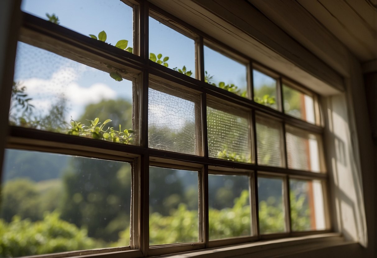 Open windows let in fresh air. Hazards like insects and small animals can enter. Fix by installing screens on windows to keep newborns safe