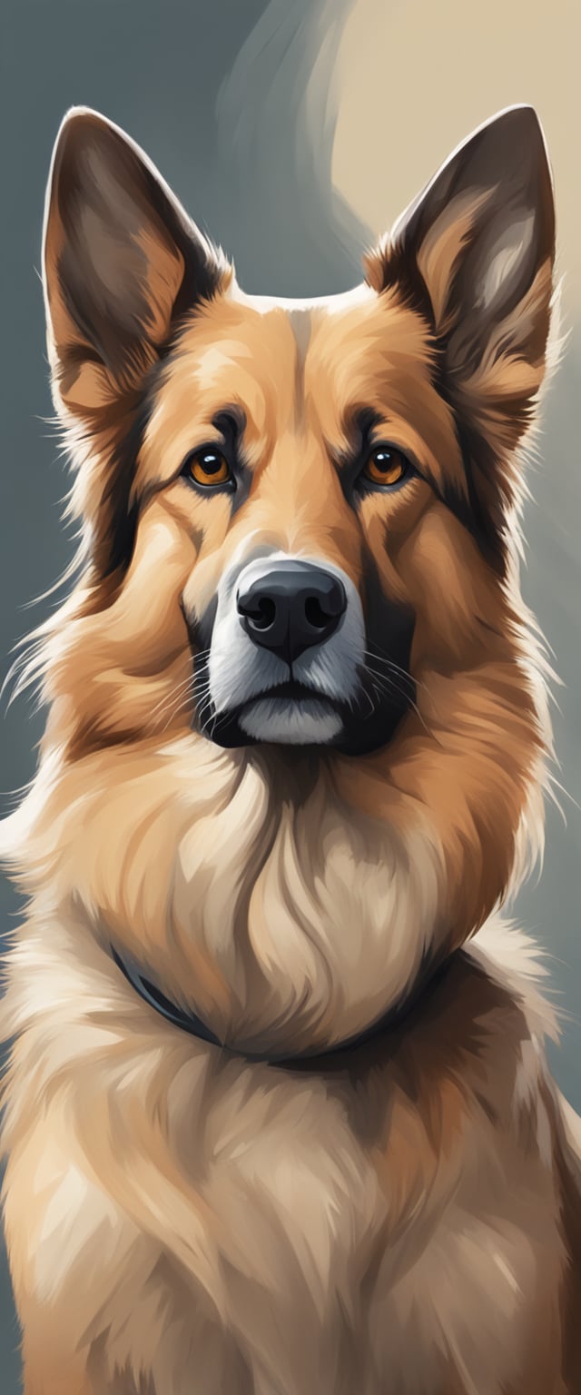 A rescue dog sits nervously, ears back, and tail tucked. It avoids eye contact and shows signs of fear and anxiety