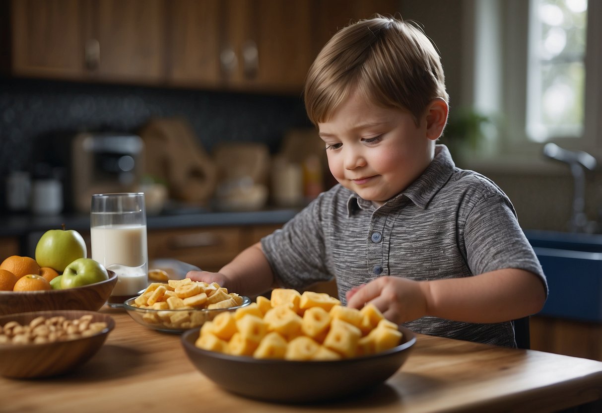 A child with special needs confidently completes tasks, like getting dressed and preparing a snack, using visual aids and adaptive tools