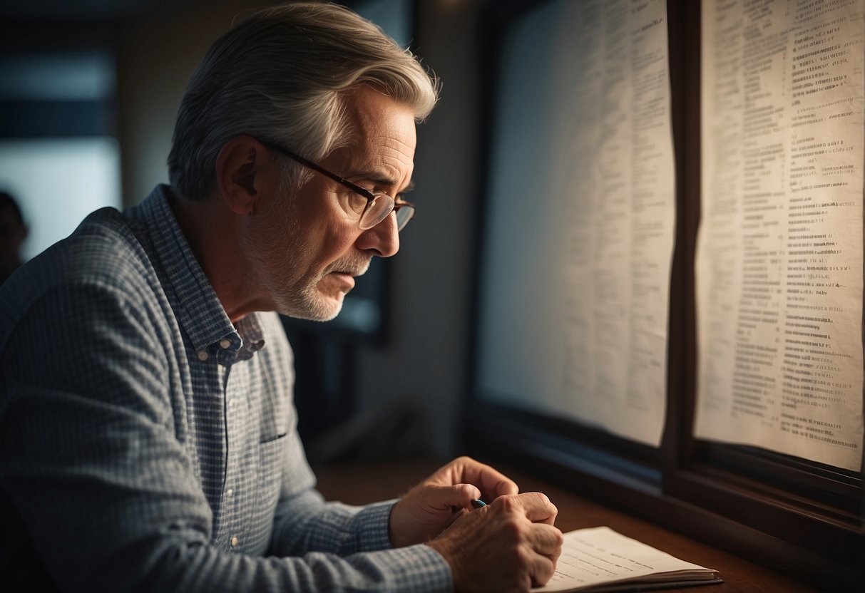 A worried parent looks over a list of 10 signs indicating the need for an updated IEP