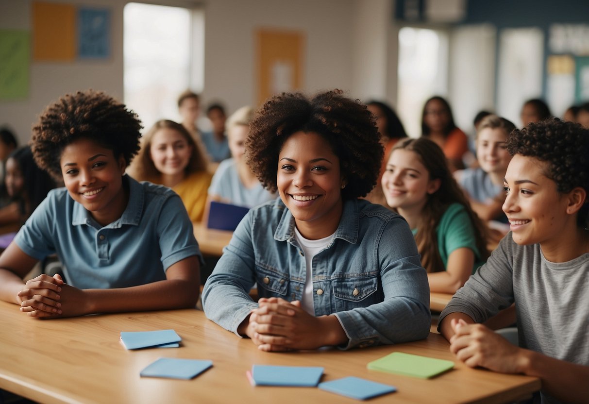 A group of diverse students engage in individualized learning activities, supported by special education laws and rights resources