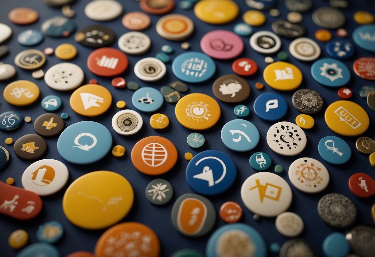 A group of diverse objects, each representing a different language, are positioned in a circle. Speech bubbles with unique symbols and patterns float above them, illustrating the sound of each language