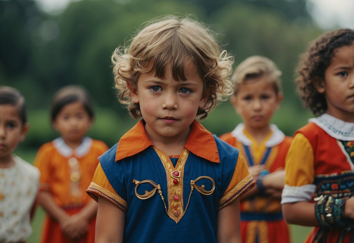 Children engage in role-playing, showcasing cultural scenarios. Emphasize understanding and avoiding cultural appropriation