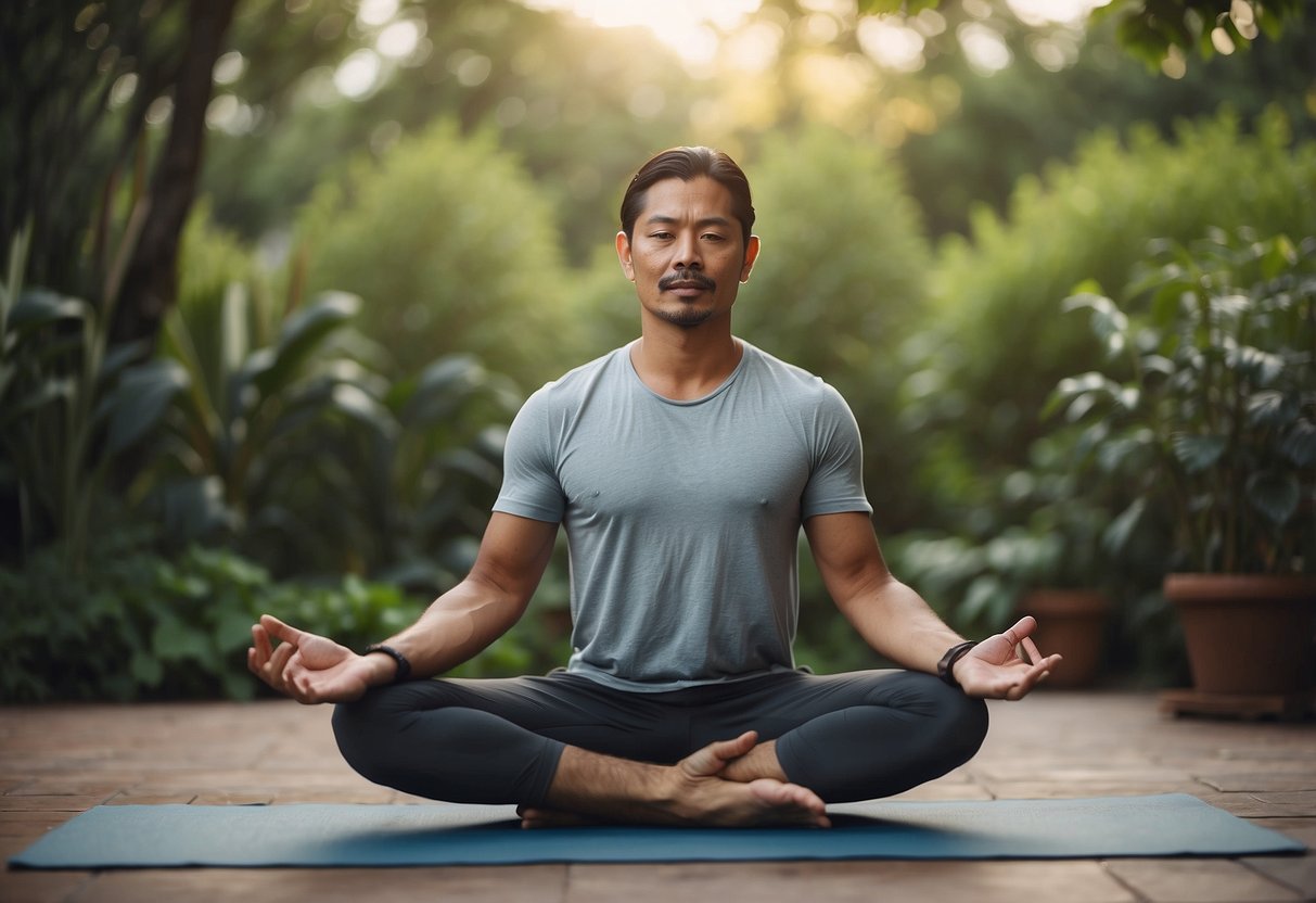 A person practicing yoga poses without recognizing its cultural roots