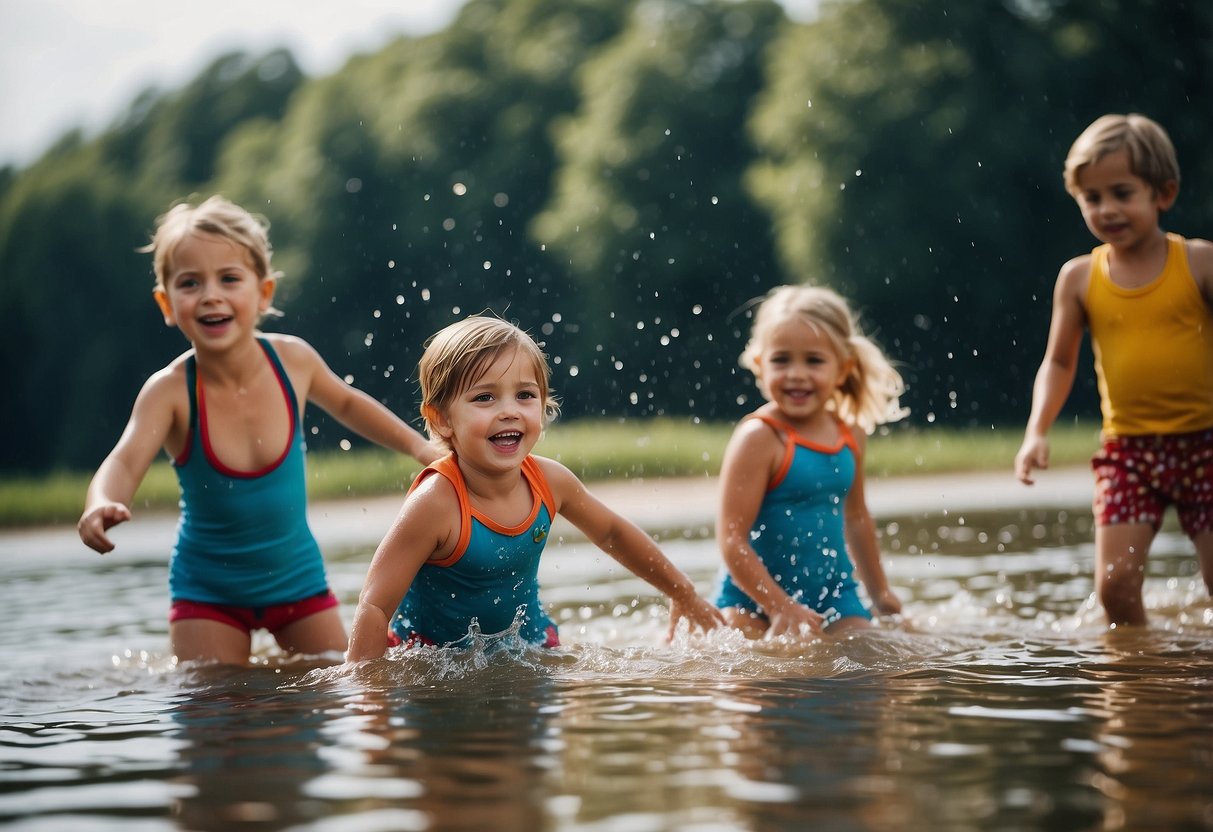 Children play in shallow water unsupervised, unaware of the potential dangers. Myths about water safety put them at risk