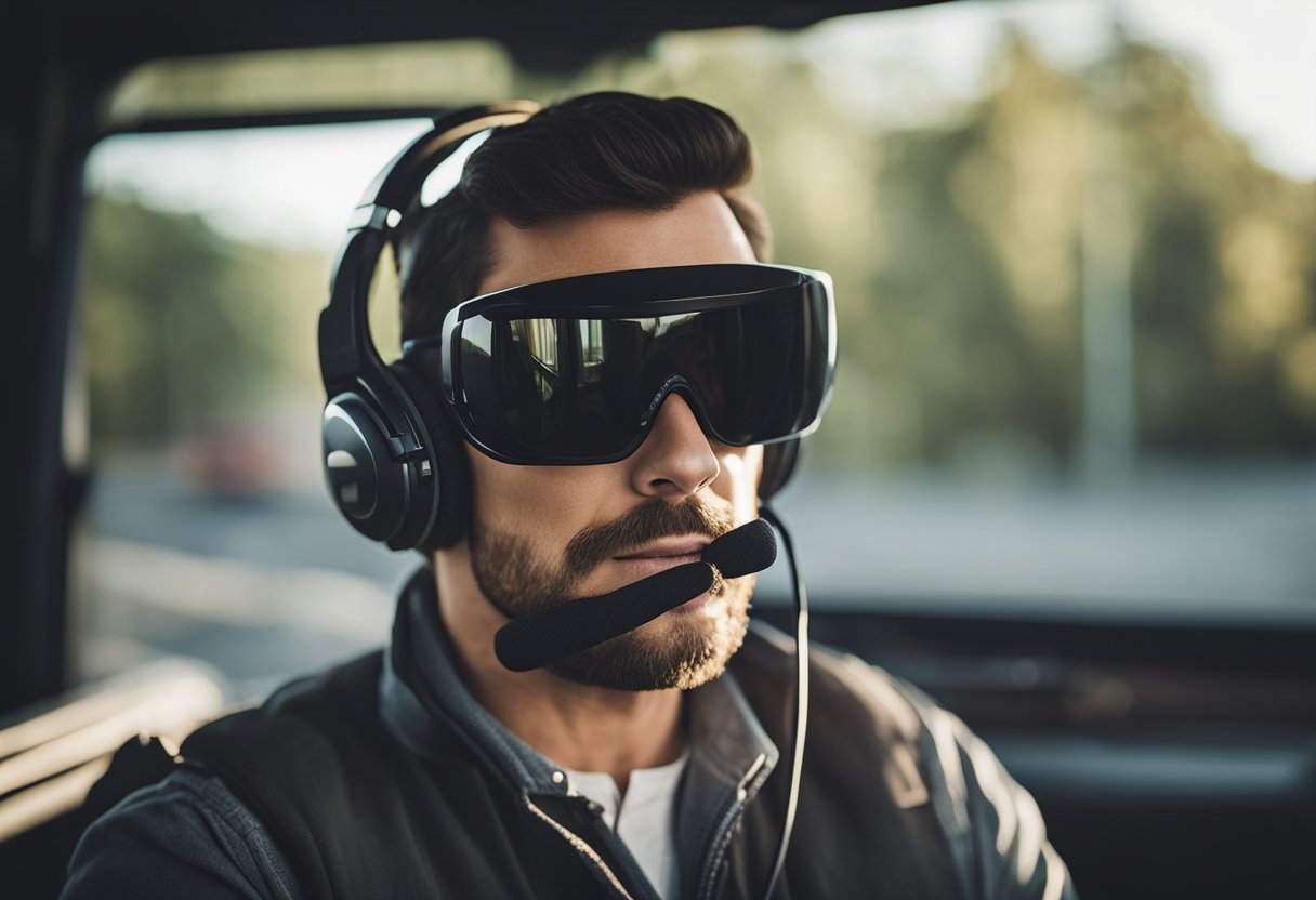 A trucker's headset provides full information, helping drivers navigate the road. It's the best tool for clear communication and staying focused while driving