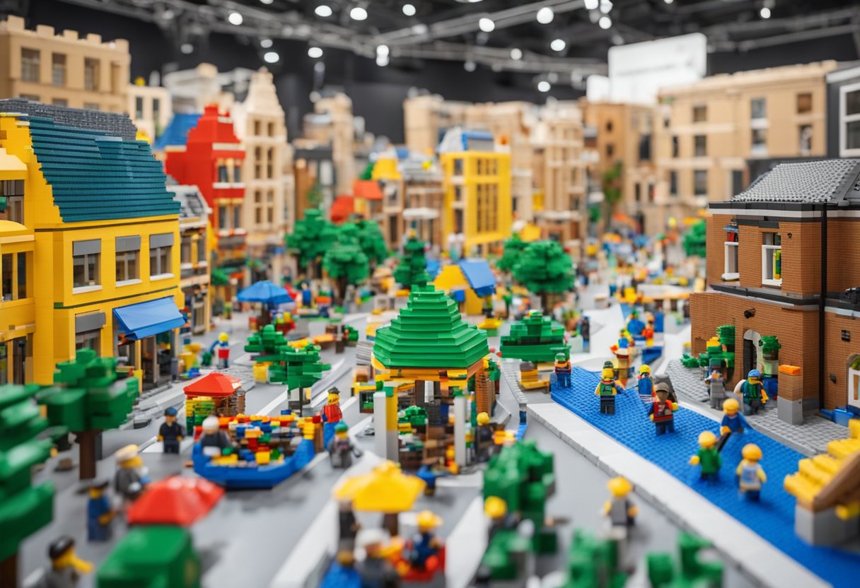 The bustling LEGO World Utrecht event, filled with colorful brick sculptures and interactive play areas, captivates visitors of all ages